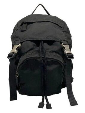 Prada | Bags | Authentic Prada Wool Leather Backpack Gray  display picture 1